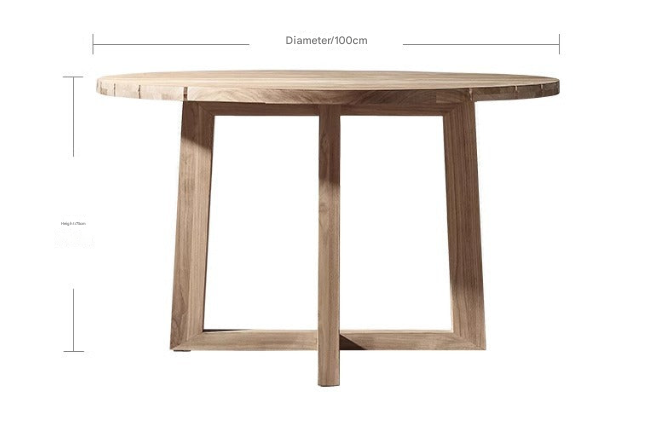 Teak Outdoor Dining Set – Solid Wood Patio Table with Armchairs – Custom Made