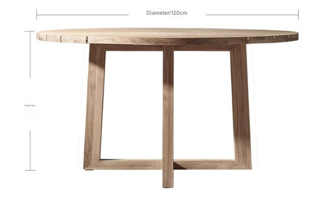 Teak Outdoor Dining Set – Solid Wood Patio Table with Armchairs – Custom Made