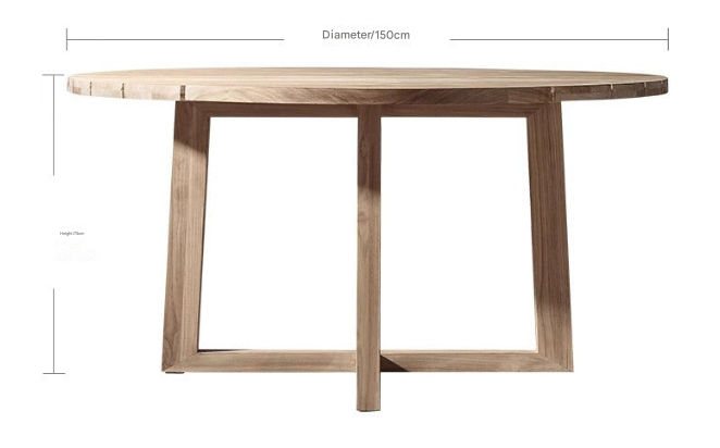 Teak Outdoor Dining Set – Solid Wood Patio Table with Armchairs – Custom Made