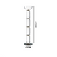 Nordic Home Decoration Vertical Cylindrical Glass Floor Lamp Modern Living Room Bedroom Floor Lamp