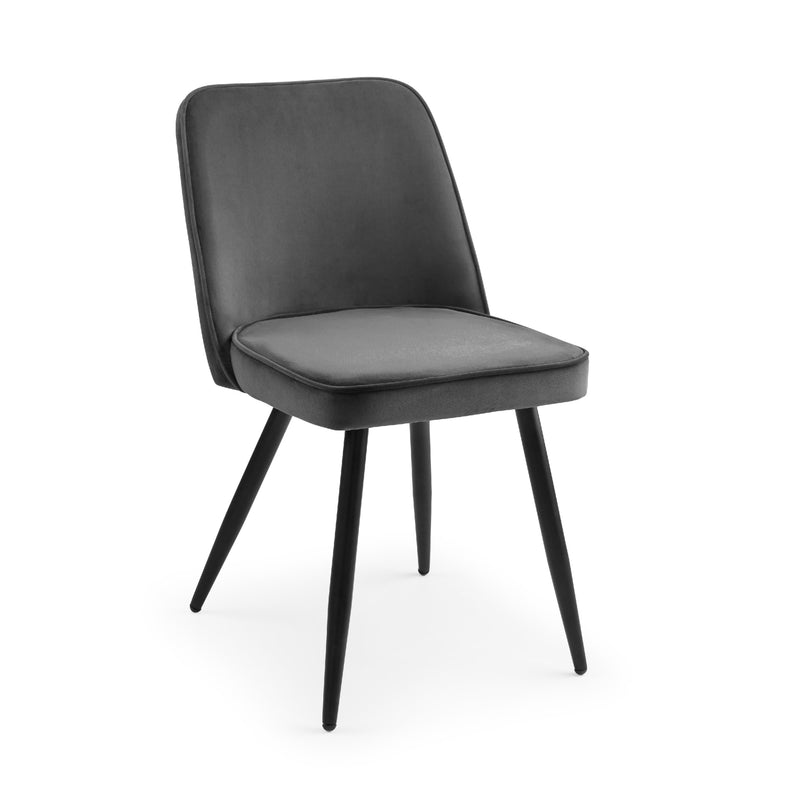 Black chair with a white background