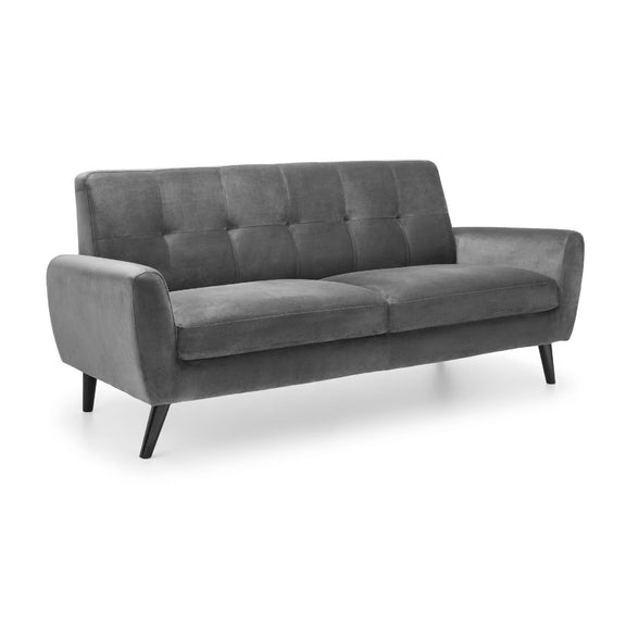 Gray sofa on a white background