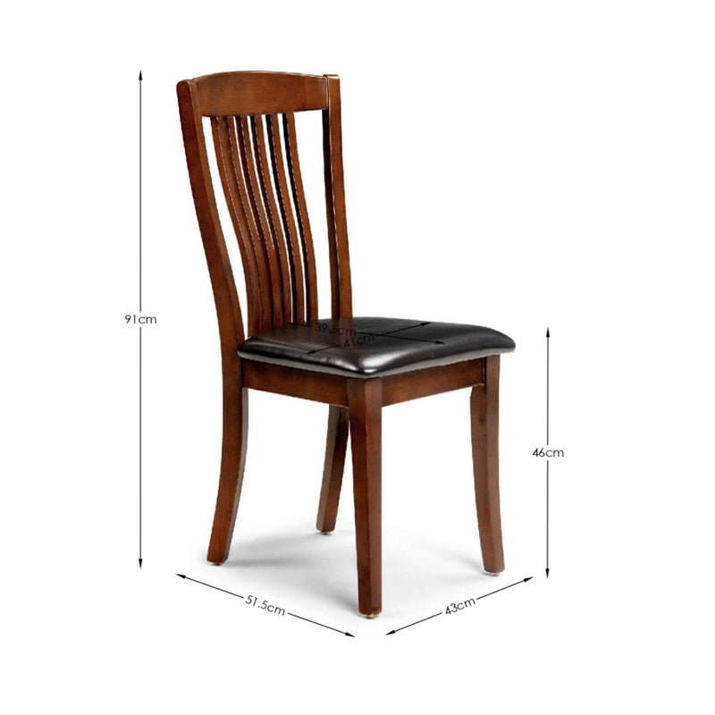 Canterbury 6 Seater Dining Set - Mahogany Table and Chairs