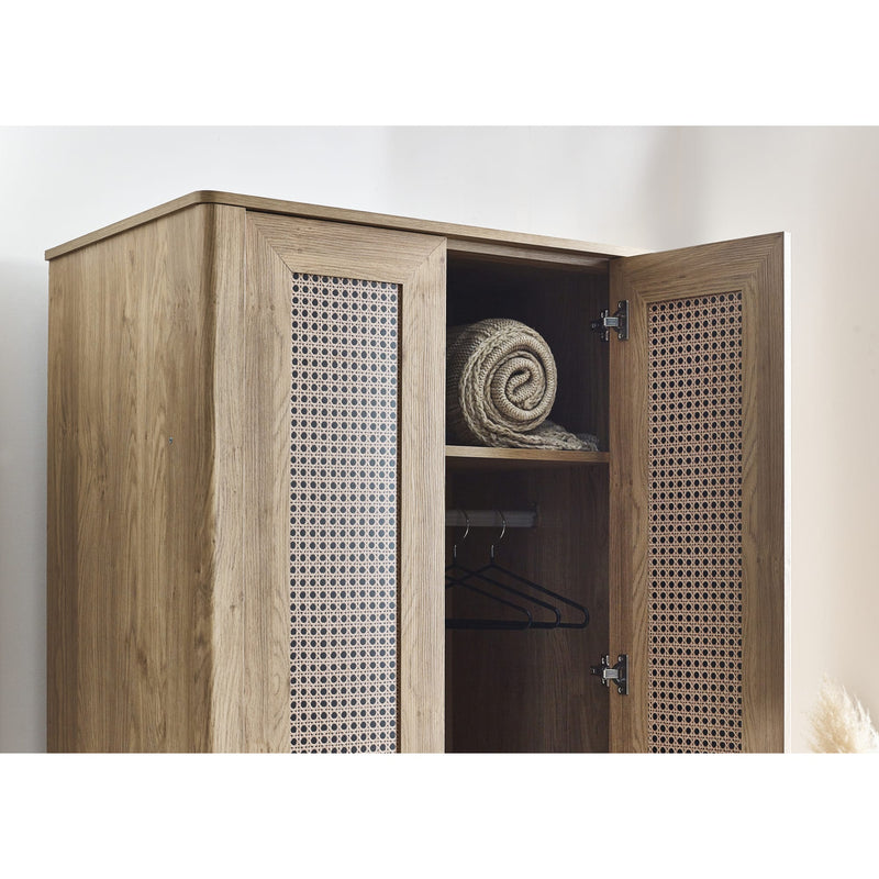 Sydney 2 Door Wardrobe 80cm - Oak