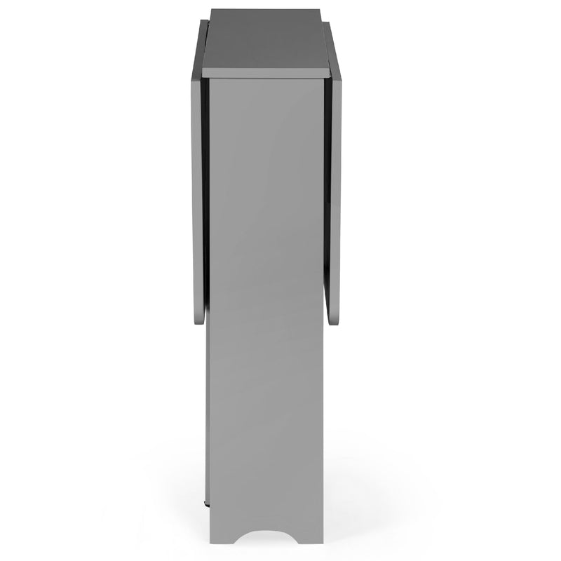 Gray rectangular object on a white background