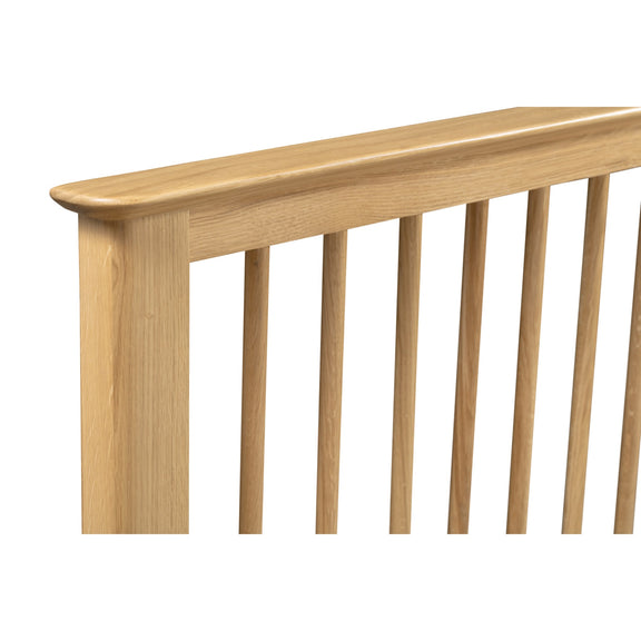 Wooden stair railing on a white background