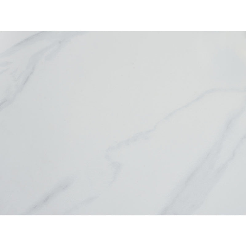 White ceramic tile with a subtle pattern on a white background