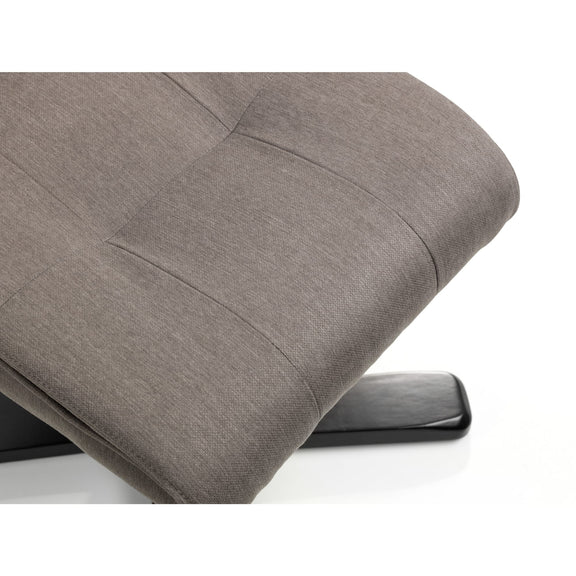 Gray fabric surface with a subtle pattern on a white background