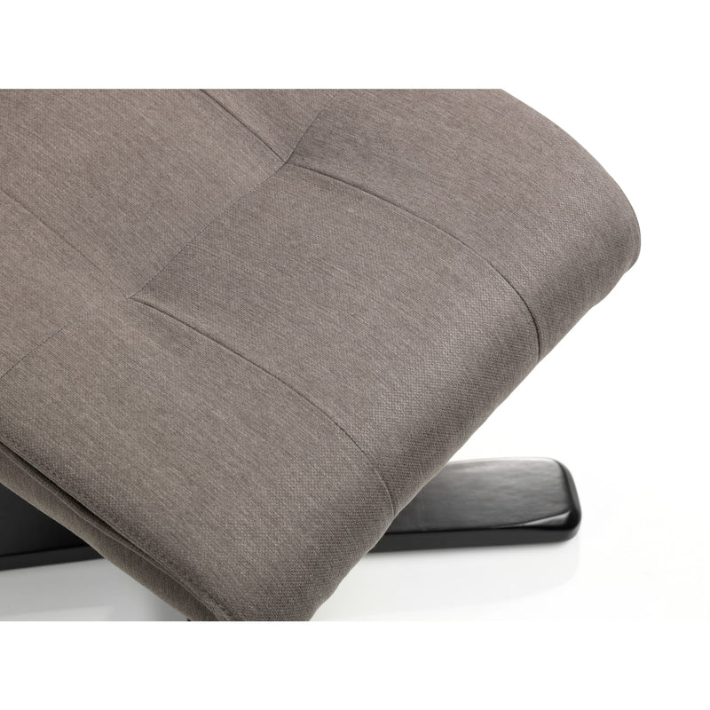 Gray fabric surface with a subtle pattern on a white background