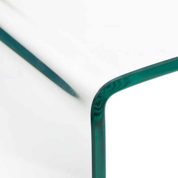 Close-up of a green metal frame on a white background