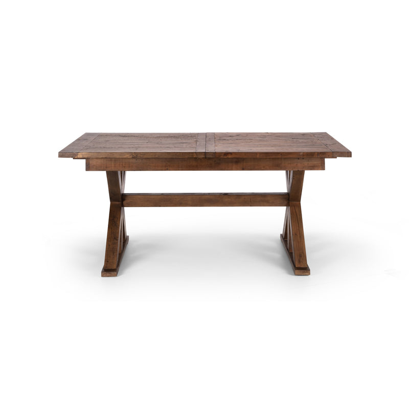 Wooden table on a white background