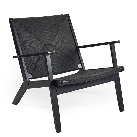 Black mesh chair on a white background