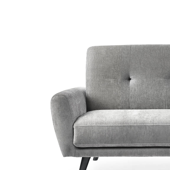 Gray sofa on a white background