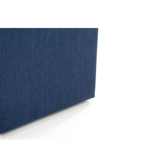 Navy blue fabric swatch on a white background
