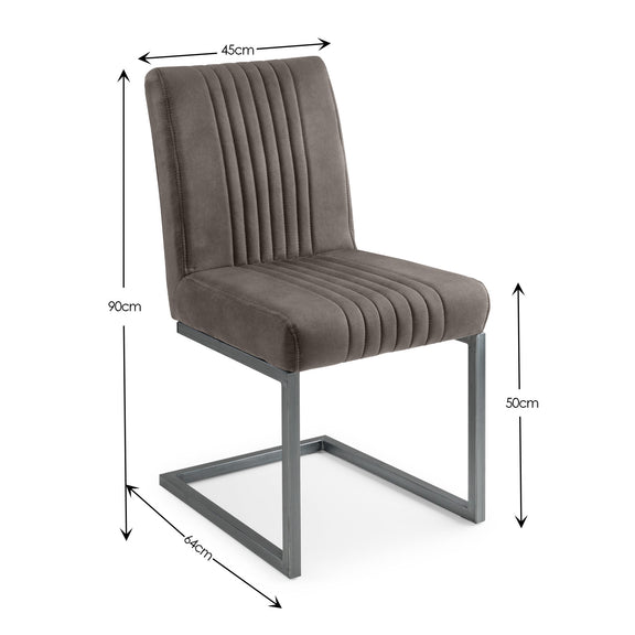 Brown upholstered chair with metal legs on a white background