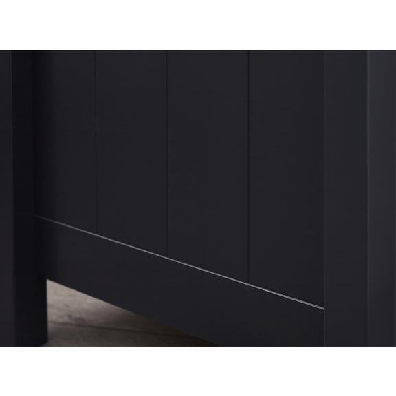 Dark gray wall with horizontal lines and a subtle texture.