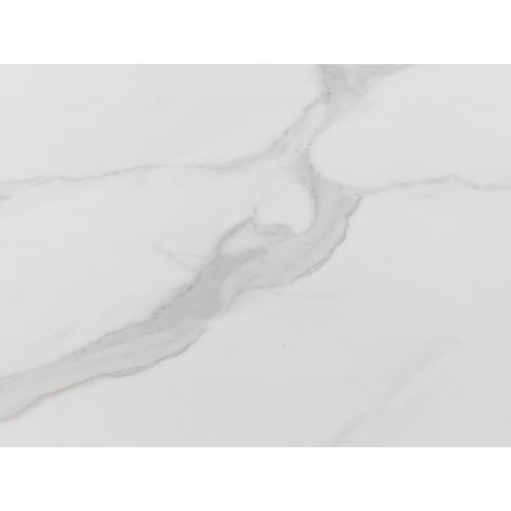 Close-up of a marble-like surface with gray and white patterns