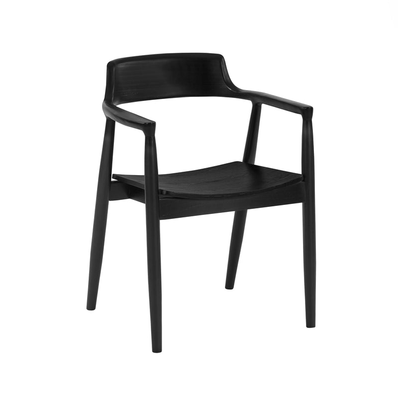Black chair on a white background