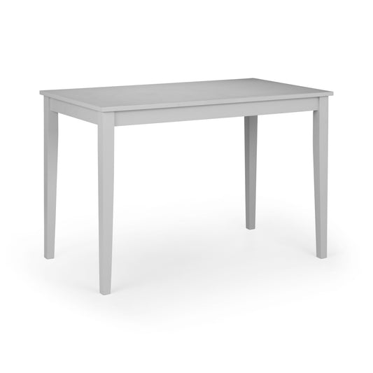 Gray table on a white background