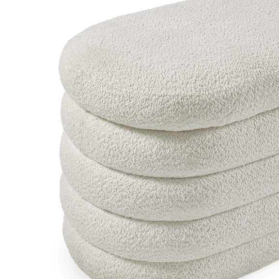 Stack of white fleece blankets on a white background