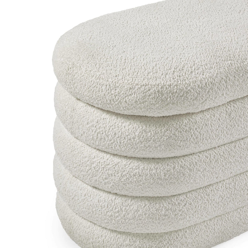 Stack of white fleece blankets on a white background