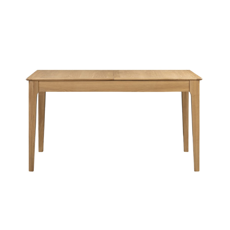 Wooden table on a white background