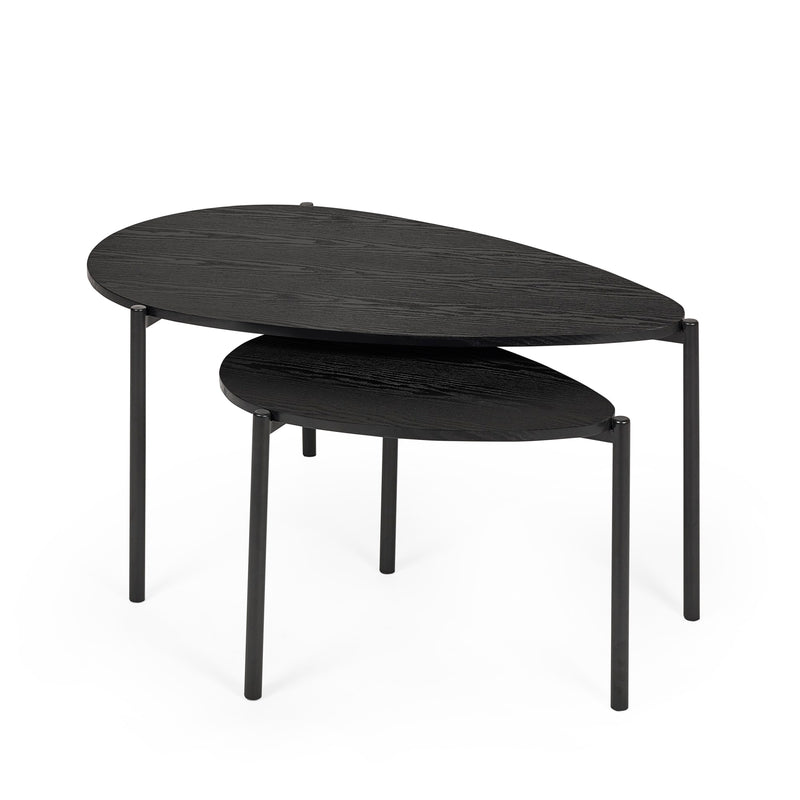 Lorette 63.5cm Black Ash Coffee Table - Living Room Table