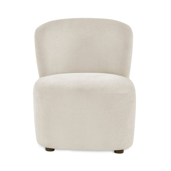 Beige armchair on a white background