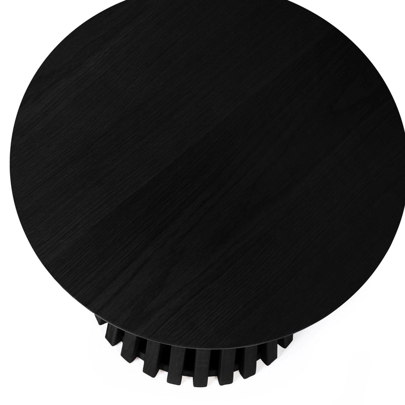 Black gear on a white background