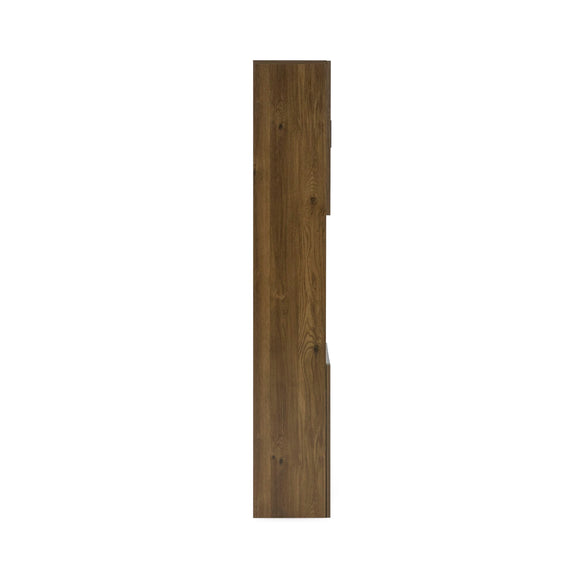 Wooden panel on a white background
