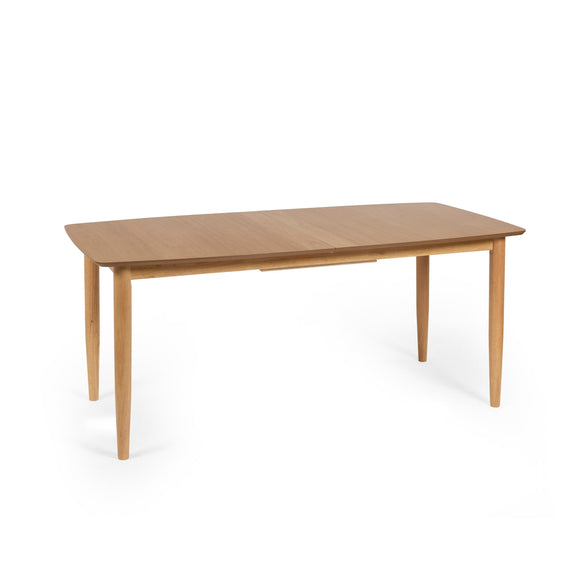 Wooden table on a white background