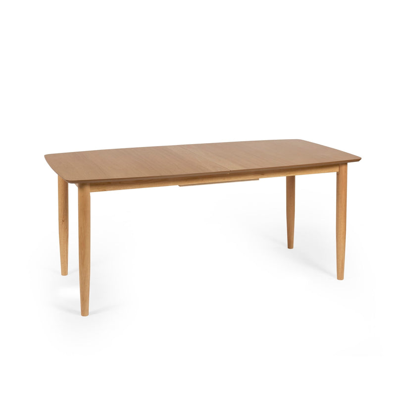 Wooden table on a white background