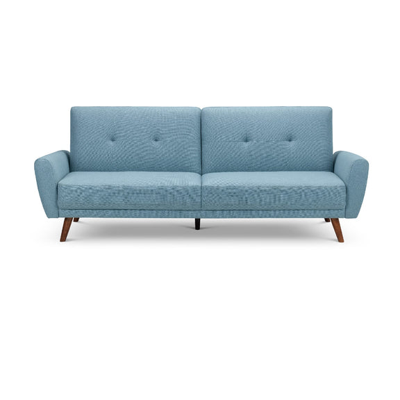 Blue sofa on a white background