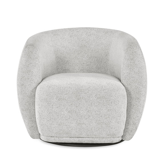 Gray textured armchair on a white background