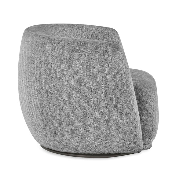 Gray textured chair on a white background