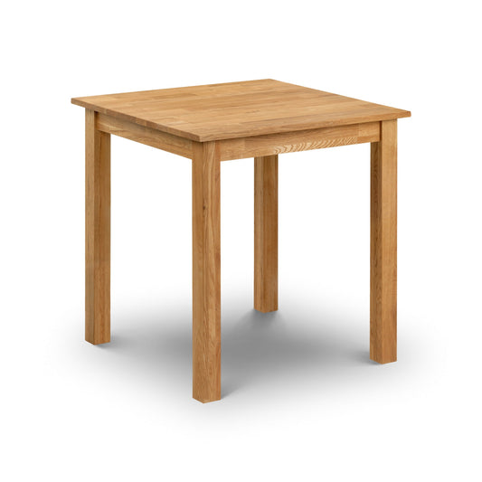 Wooden table on a white background