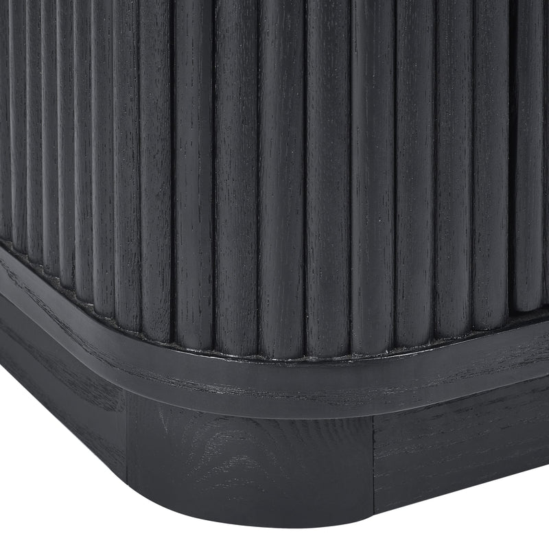 Close-up of a black rubber mat with textured surface