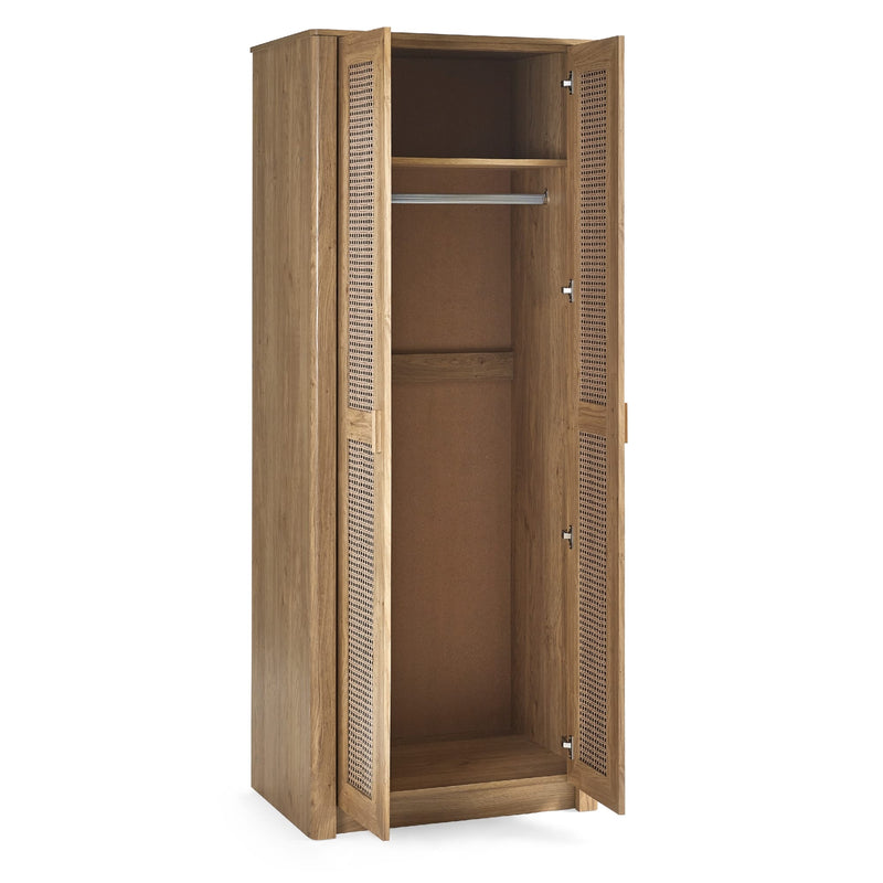 Sydney 2 Door Wardrobe 80cm - Oak