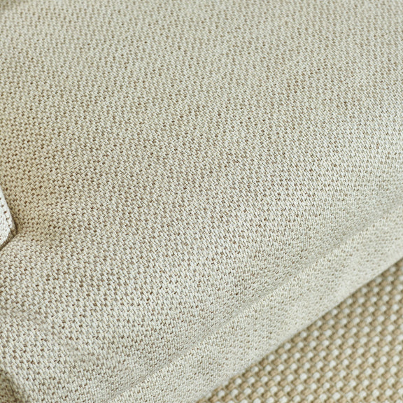 Close-up of beige fabric texture