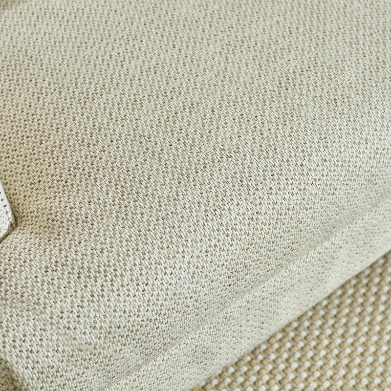 Close-up of beige fabric texture